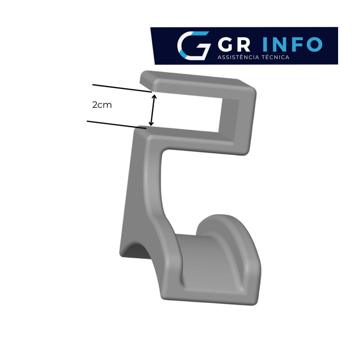 Suporte de Headset fone para mesa vertical impresso em 3D Hyperx Razer Redragon