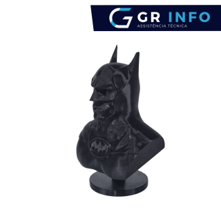Busto Personagem Batman em Preto Brilhante ou Fosco