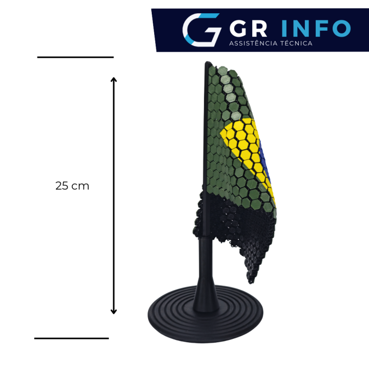 Bandeira do Brasil Articulada impressa em 3D
