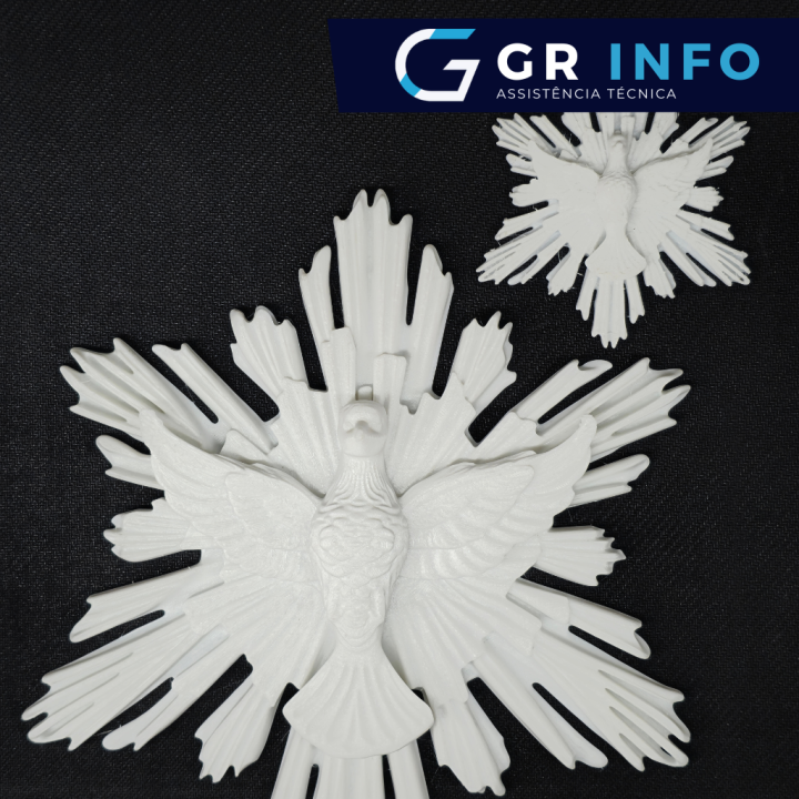 Representação Divino Espírito Santo Pombinha branca